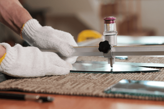 Custom glass cutting